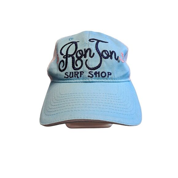 Ron Jon Surf Shop Hat Unisex One Size Fits All Mesh Adjustable Orange Beach Blue - Picture 1 of 6